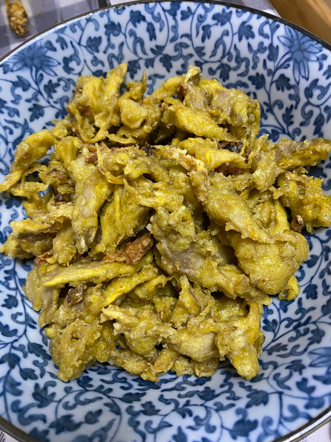 软炸蘑菇（平菇）