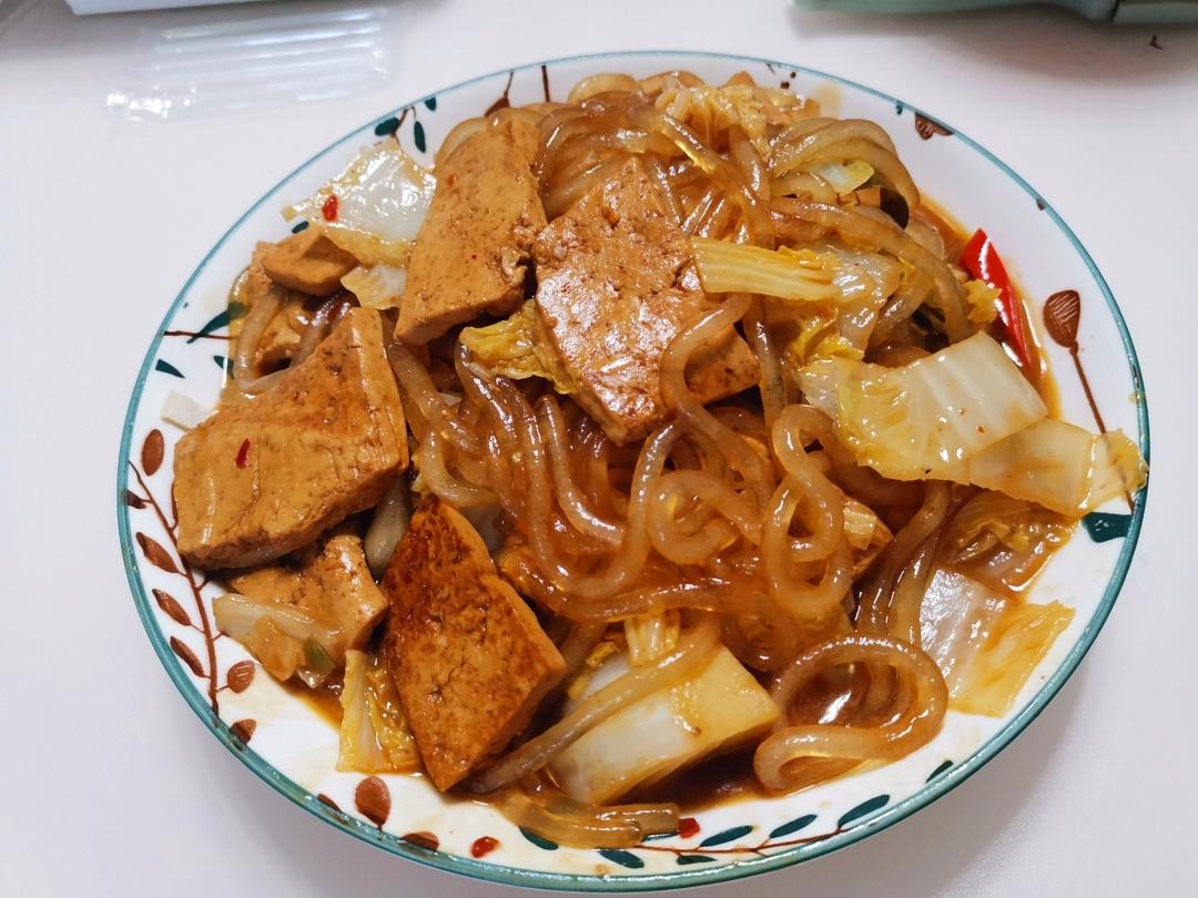 白菜豆腐炖粉条