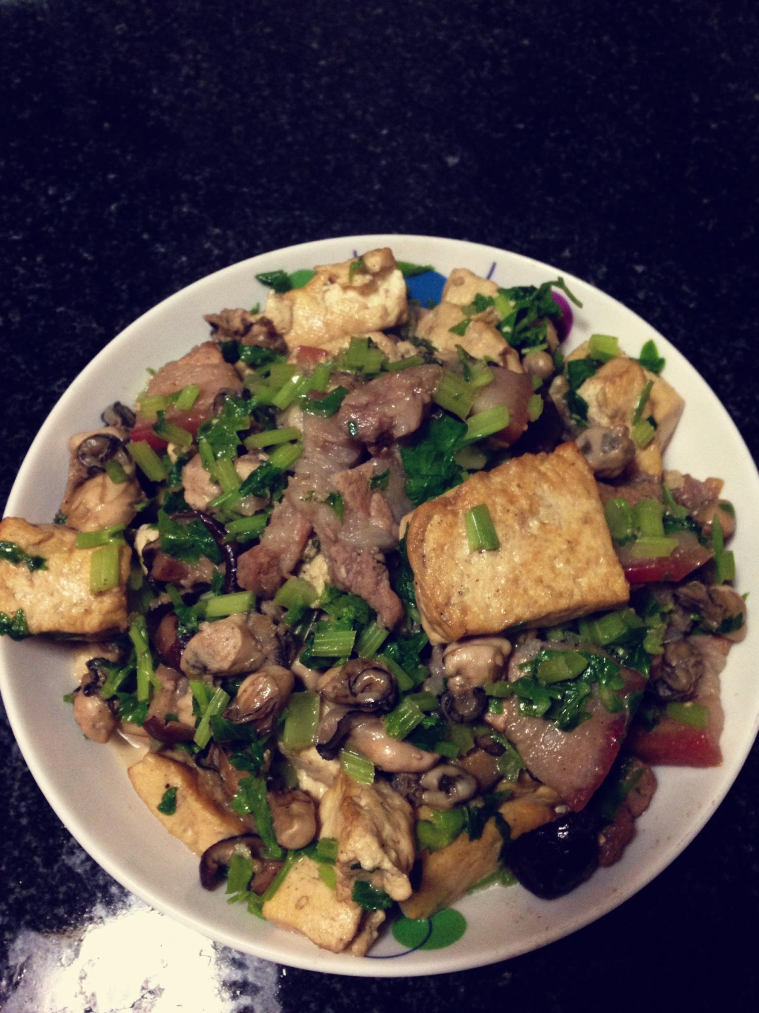 香烩海蛎豆腐