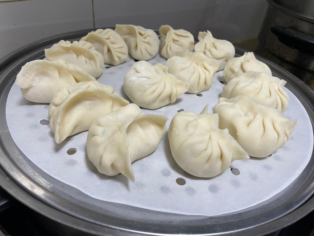 烫面蒸饺（素馅儿版）