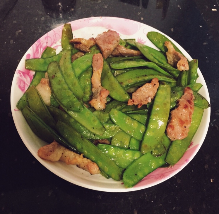 荷兰豆炒肉
