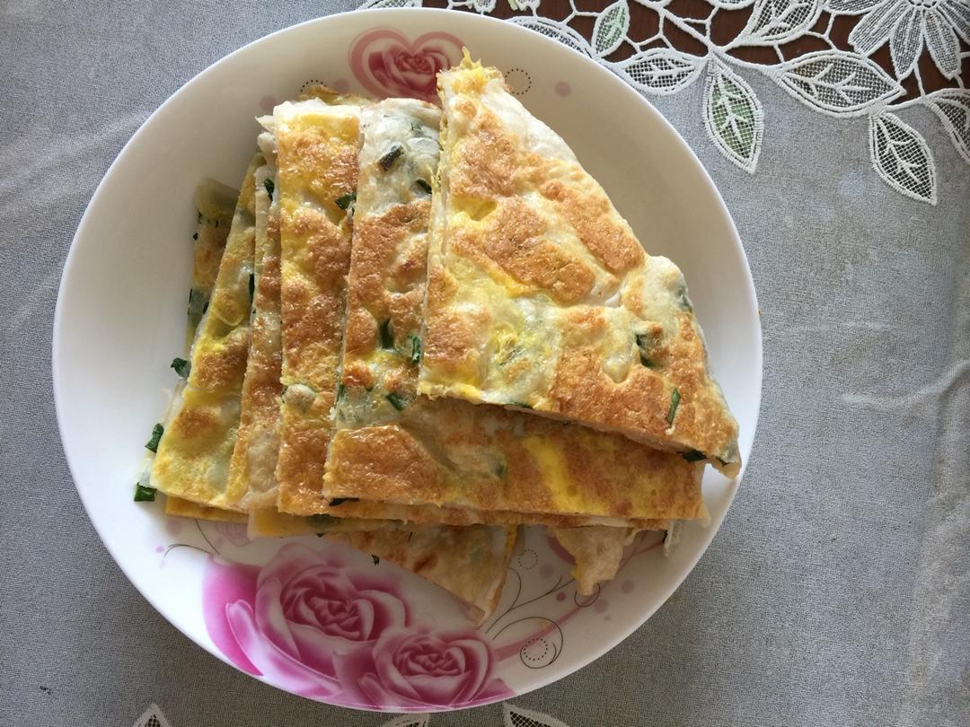 鸡蛋葱油饼                  （更新饼坯保存方法）