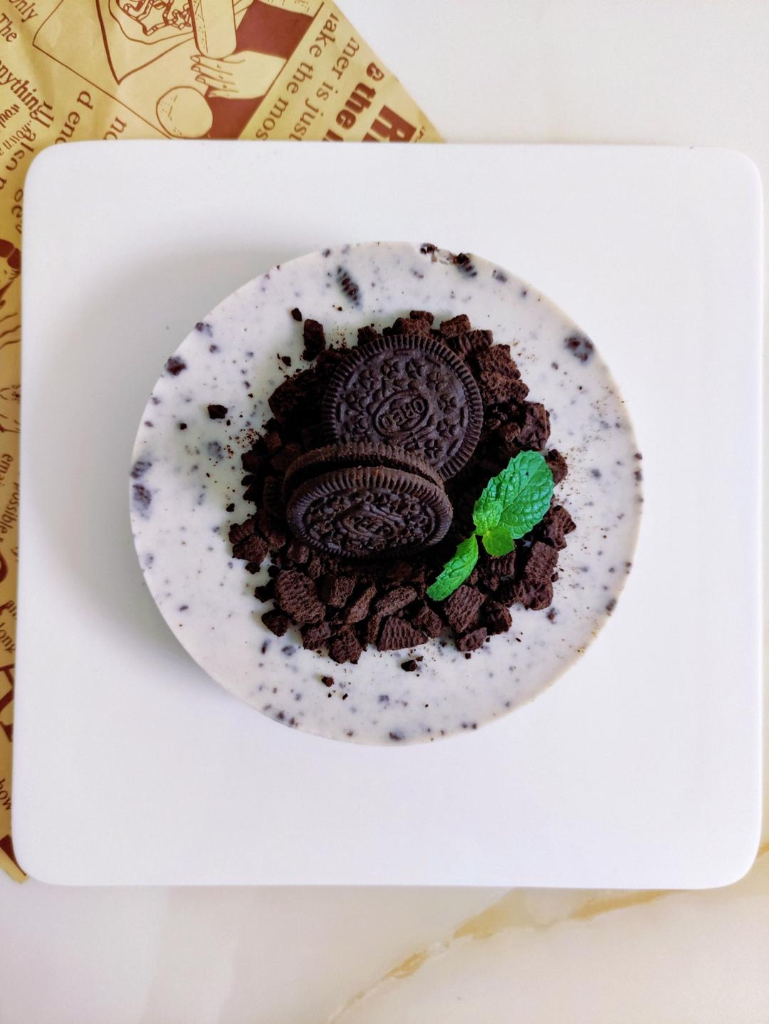 奥利奥酸奶慕斯 低脂无奶油奶酪淡奶油