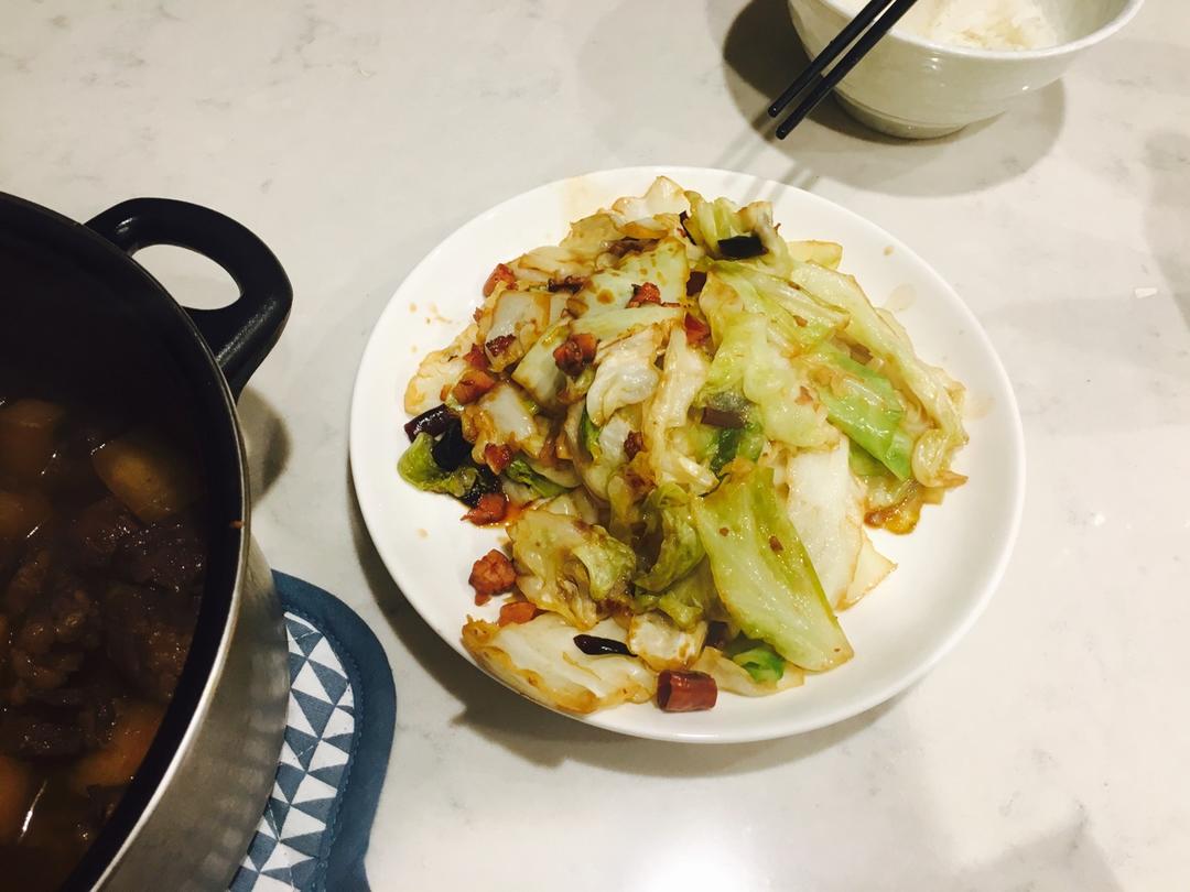 手撕包菜的入味烧法