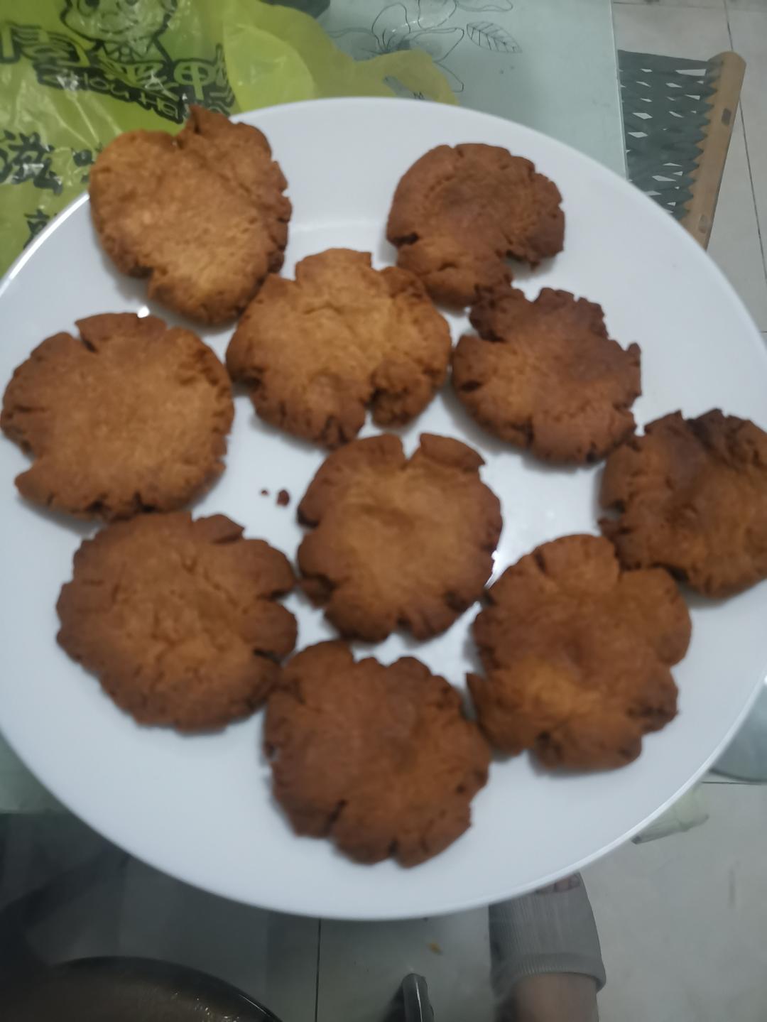 第一次就做到香酥的桃酥饼干~