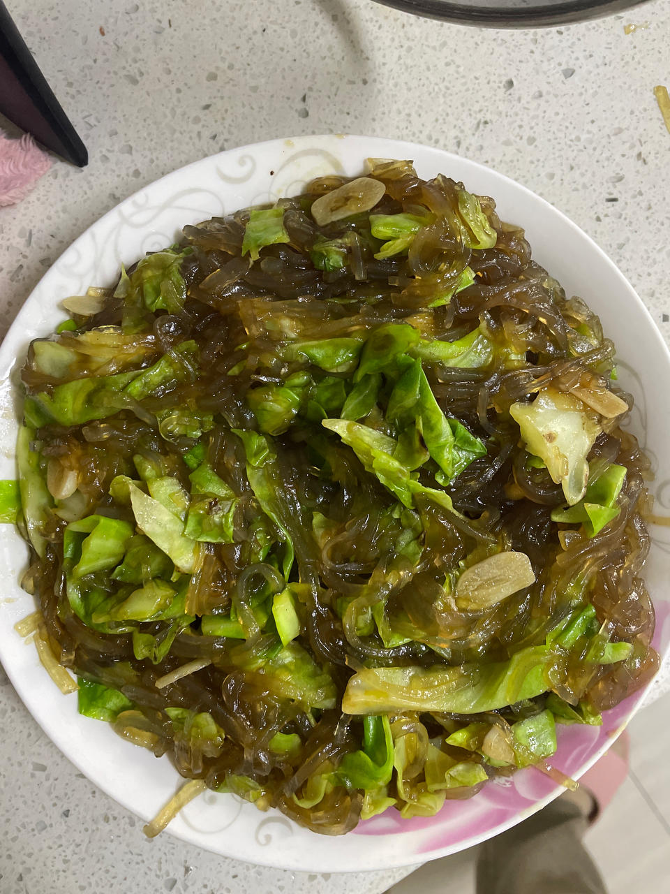包菜炒粉条