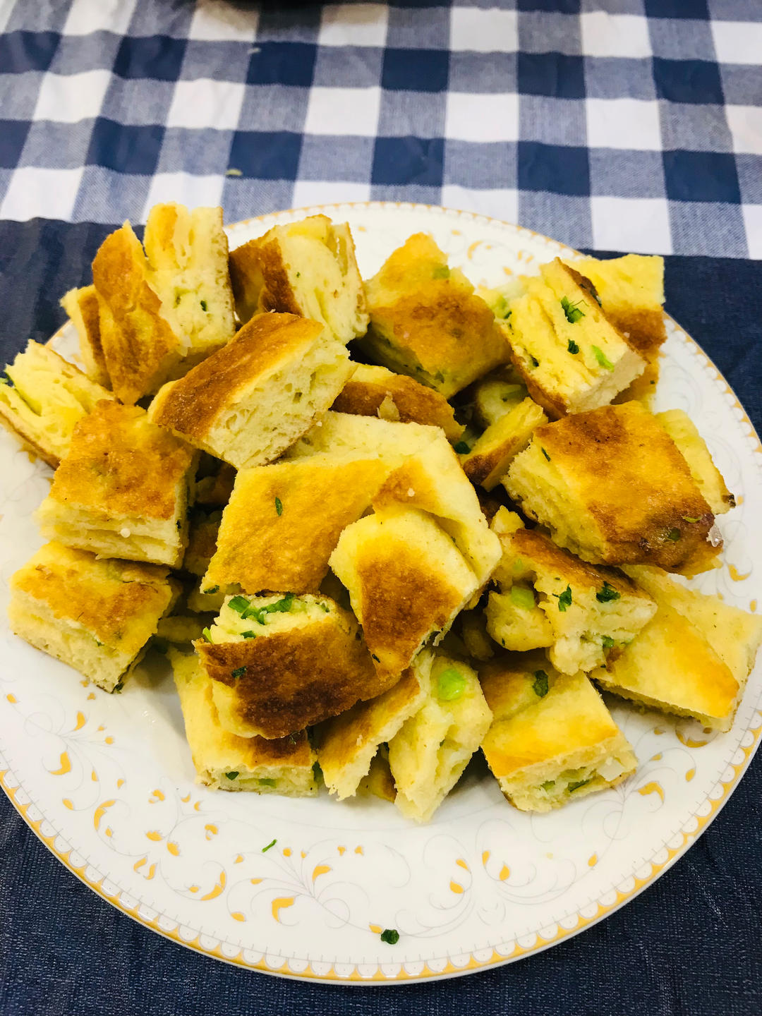 手不沾面做发面大饼