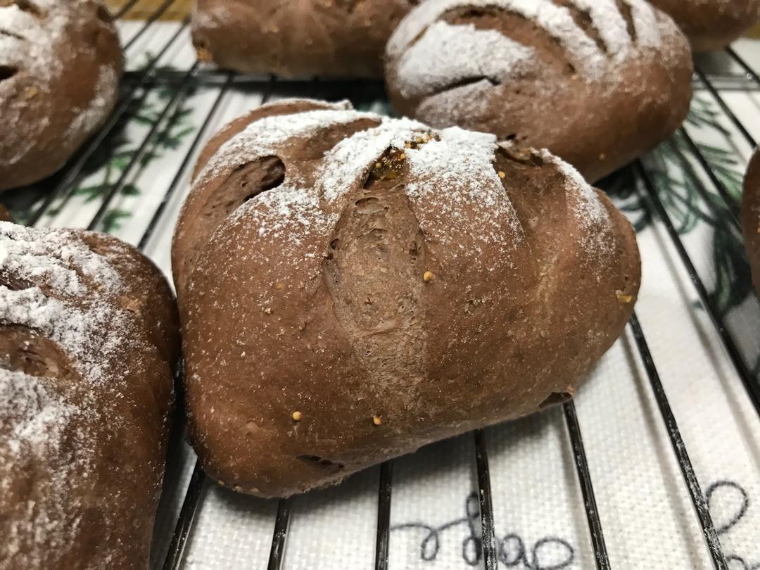 水到渠成之试炼 巧克力甜杏面包