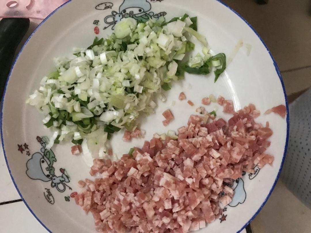 香葱培根鸡蛋饼