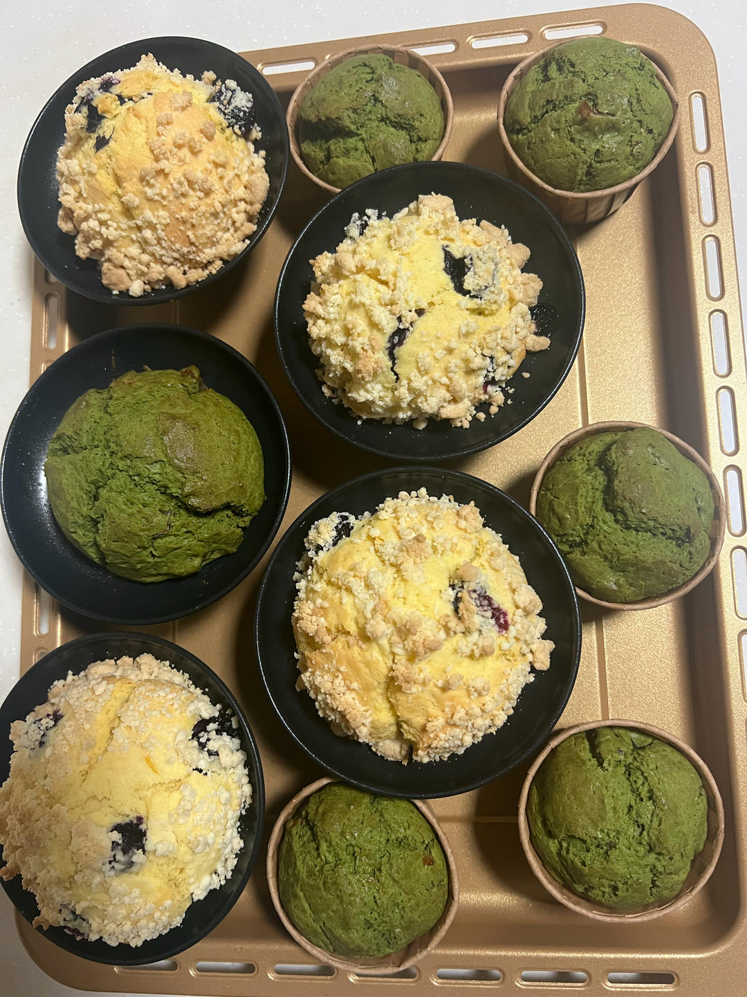 超简单的抹茶蜜豆玛芬