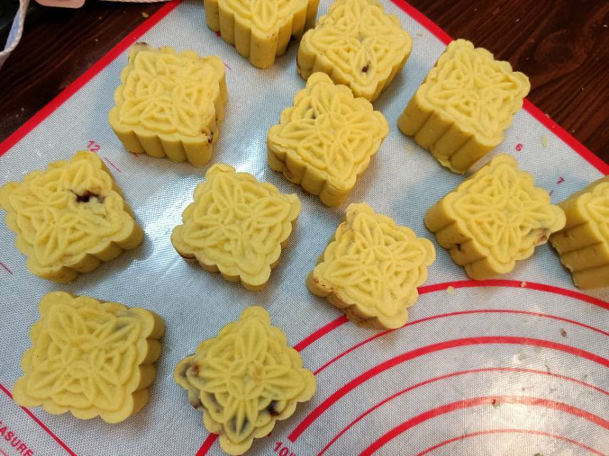 蔓越莓绿豆糕