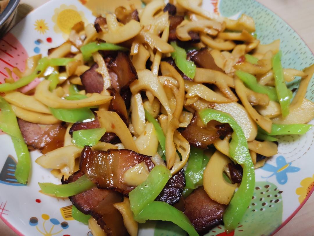 春雷鲜笋炒腊肉（多图，内附详细笋的处理方法）