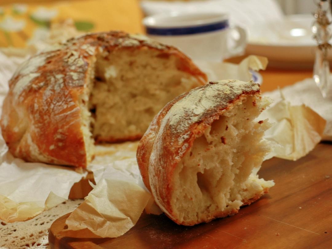 【外脆里软】小朋友都爱的无油无糖全麦酸奶乳清硬欧包乡村面包免手揉健身减脂