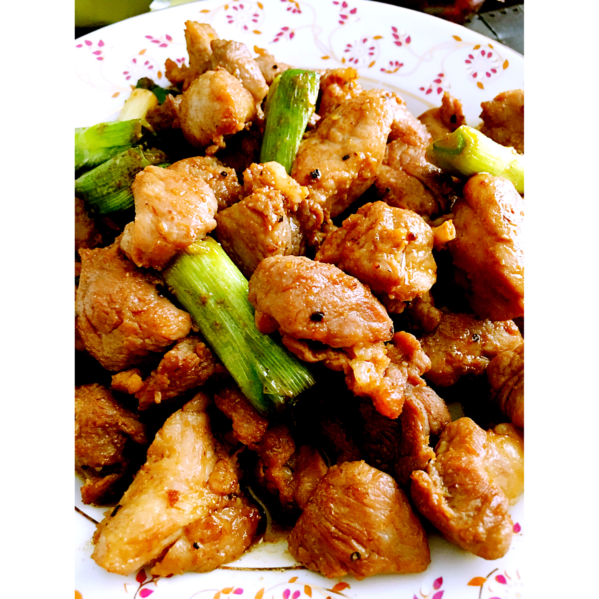 香蒜孜然猪肉粒-解馋神器