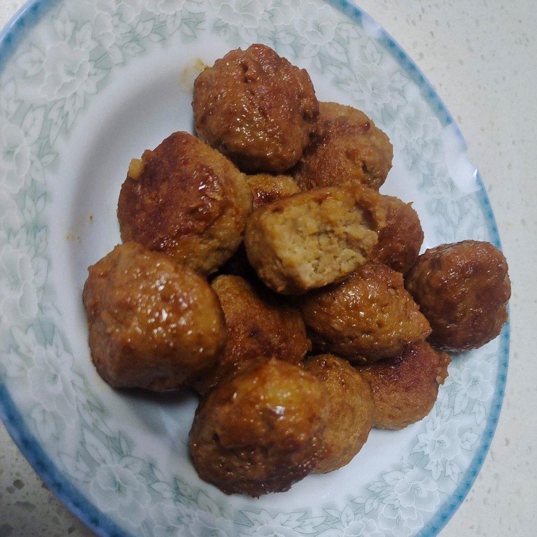 炸莲藕猪肉丸子-年味