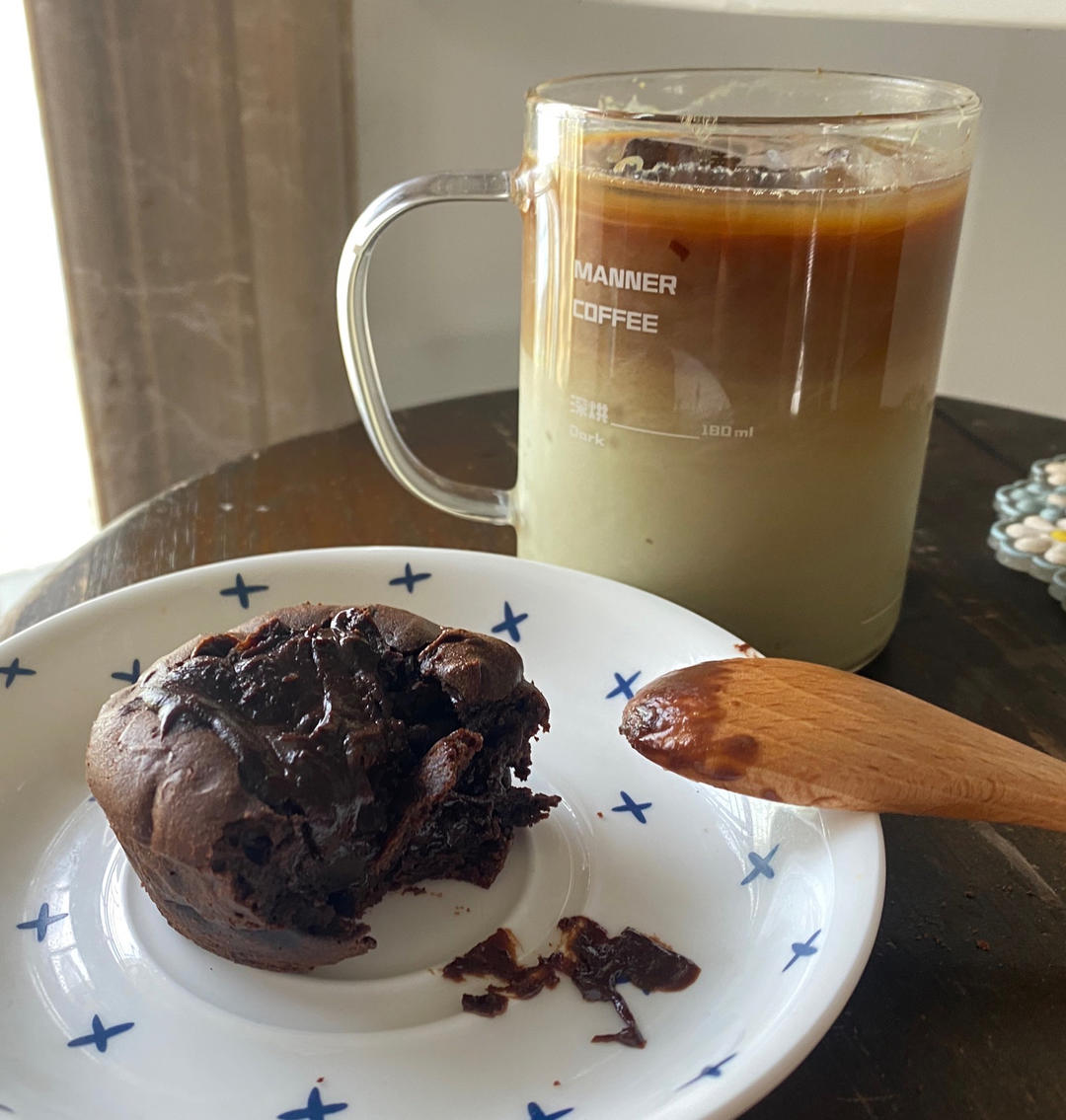 抹茶流心蛋糕，一勺挖下去，暖胃又暖心，大爱抹茶！