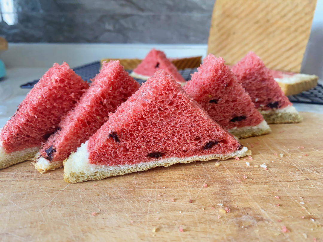 西瓜吐司(中种北海道吐司)