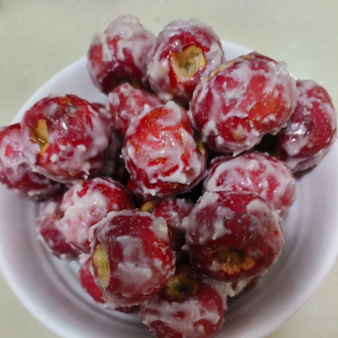 雪花山楂球 酸甜爽口 开胃又好吃 附细节视频详解