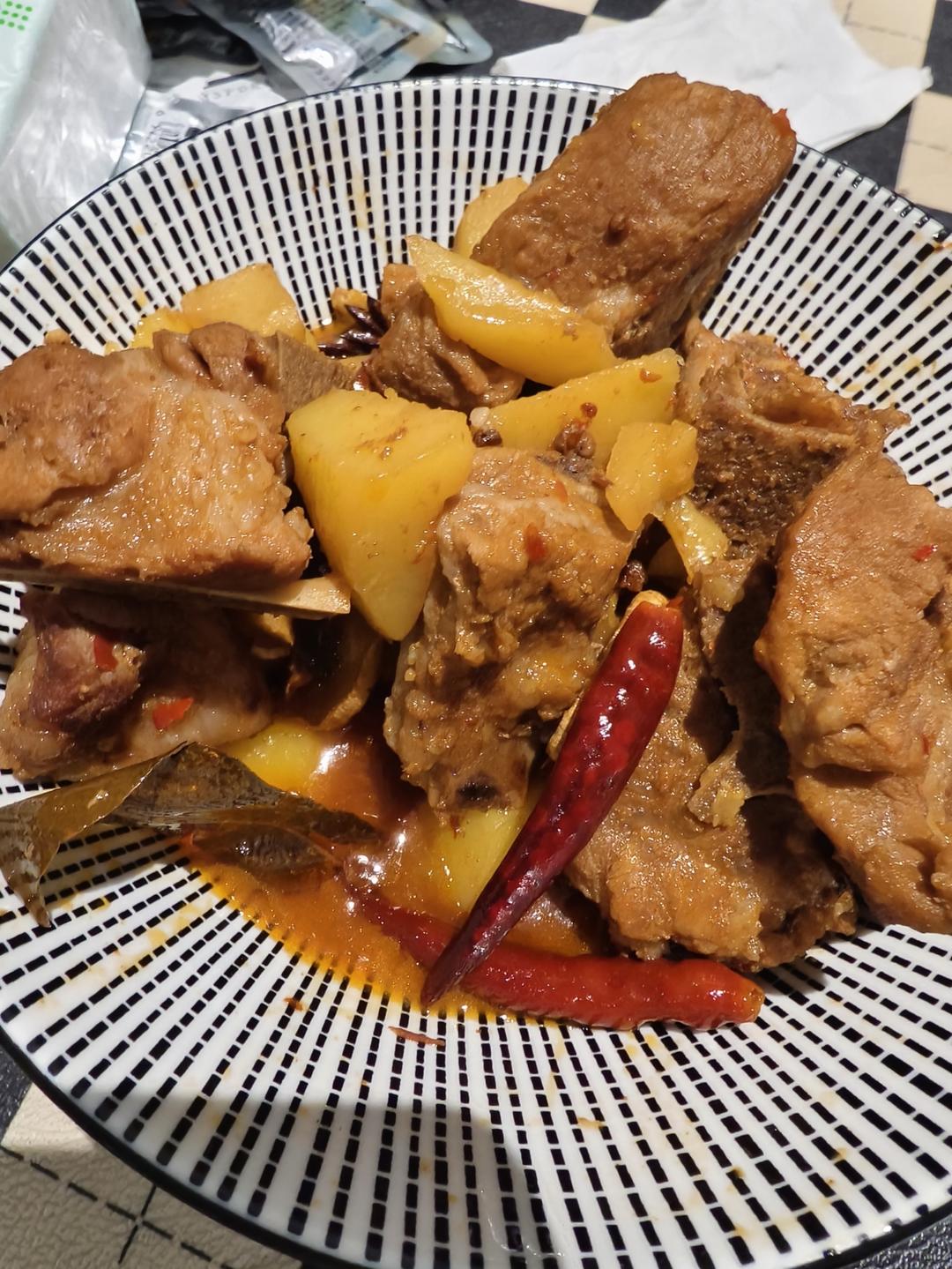 土豆炖排骨