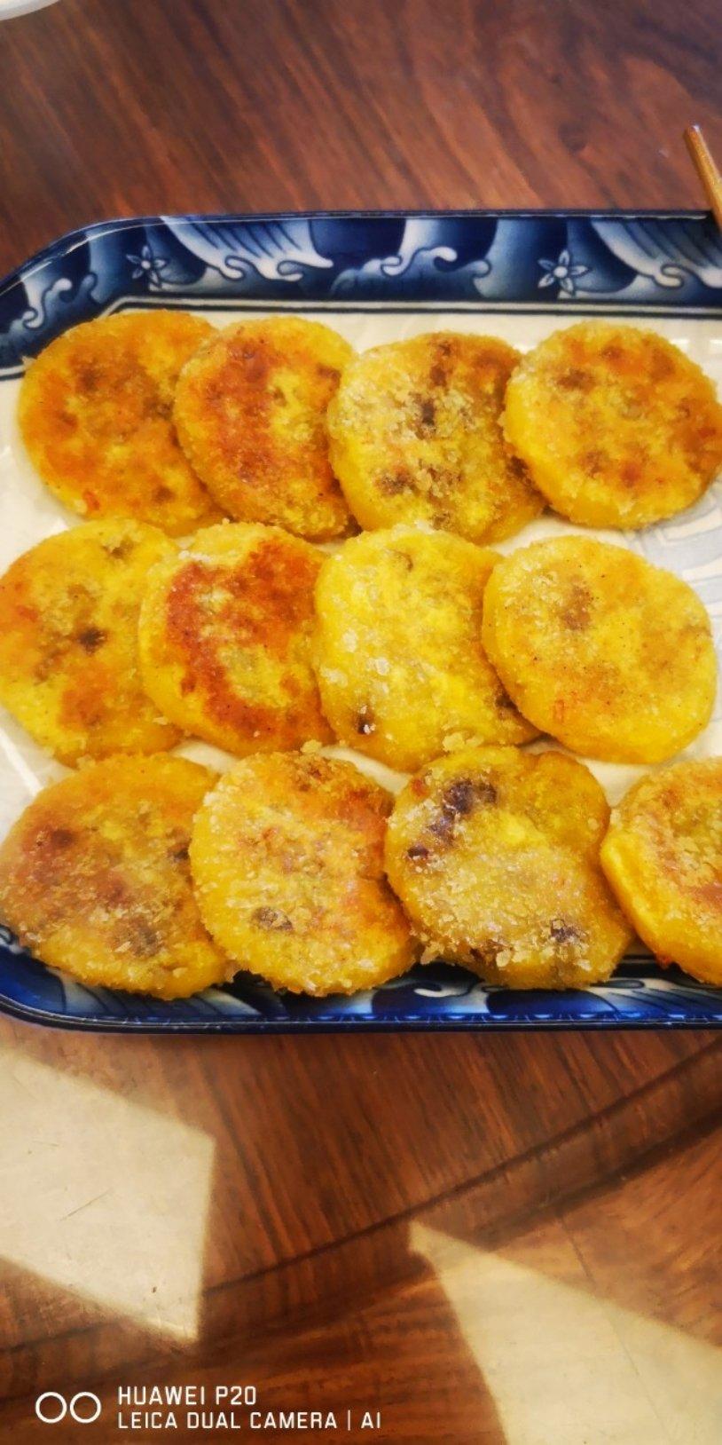 雪花南瓜饼