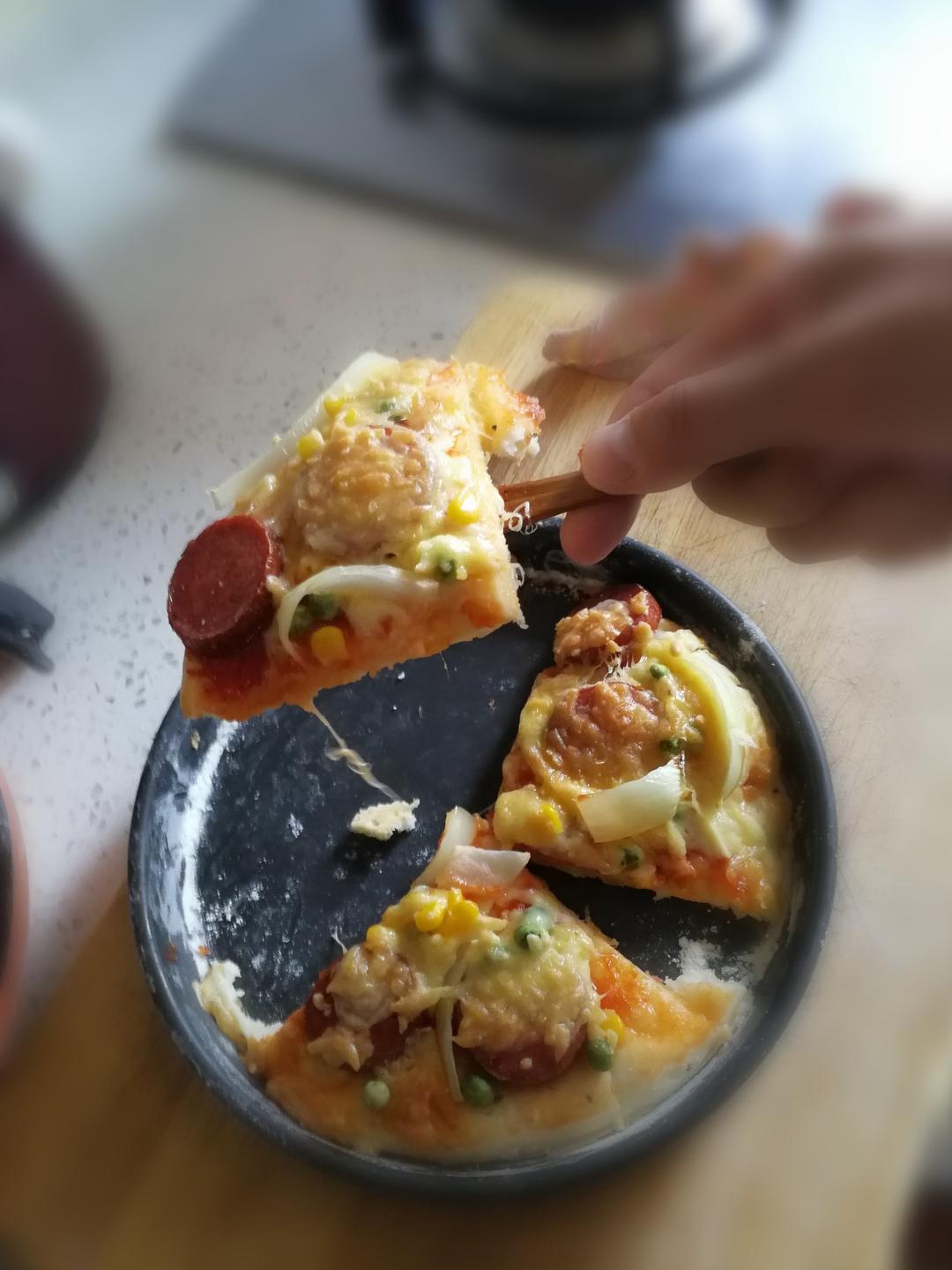 不用酵母的披萨底 No Yeast Pizza Dough