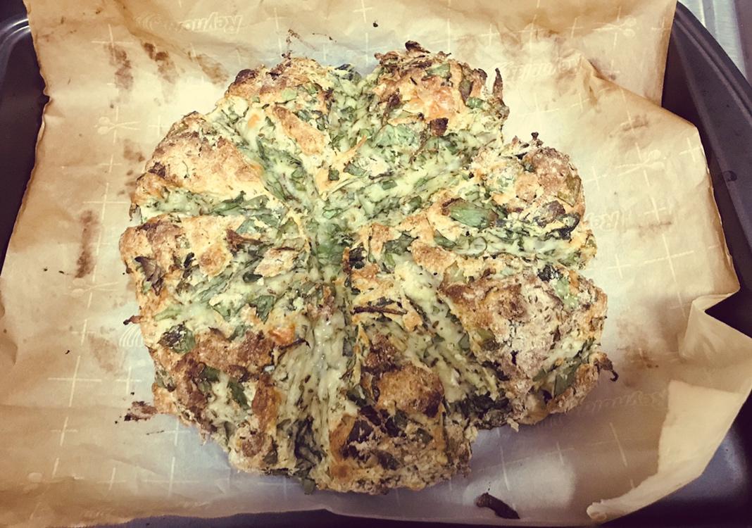 菠菜南瓜奶酪丹波面包丨健康·烘焙