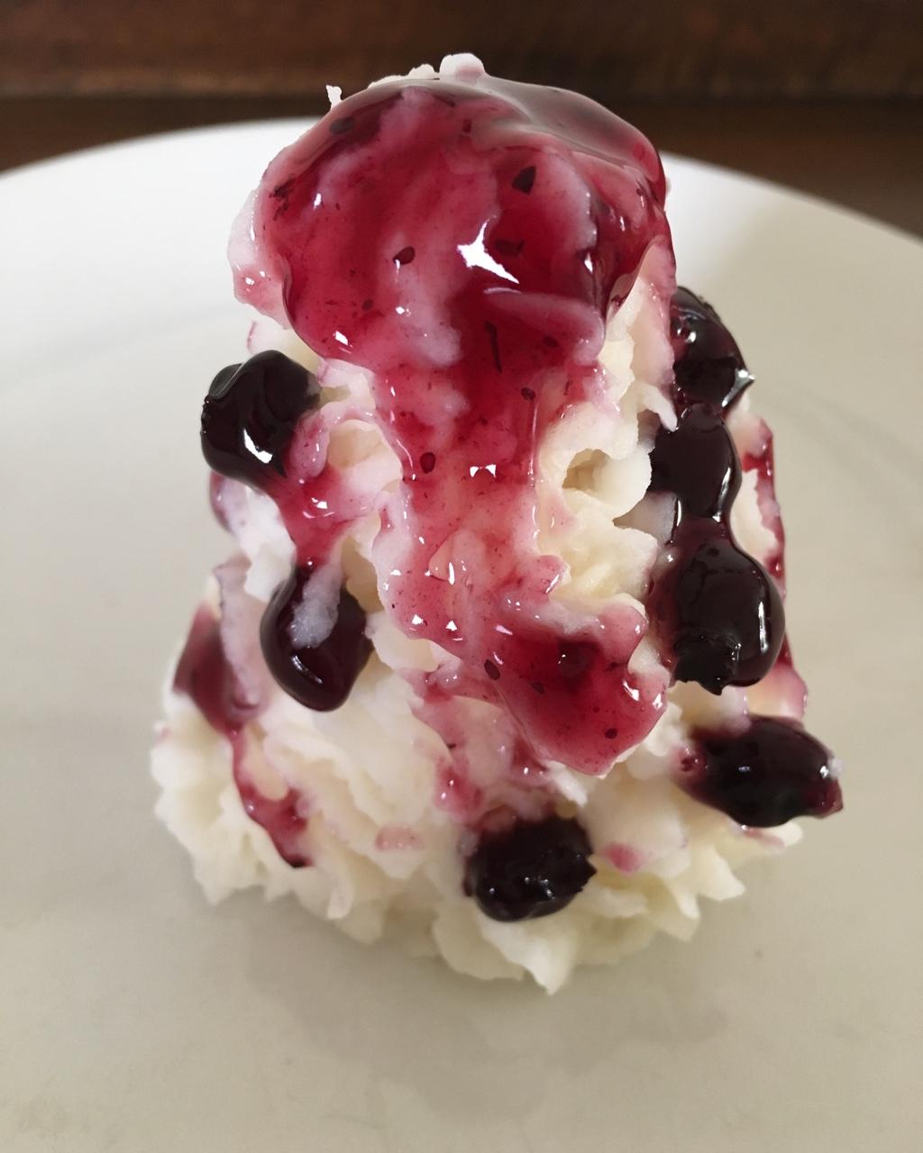 七秒记忆y做的蓝莓山药泥