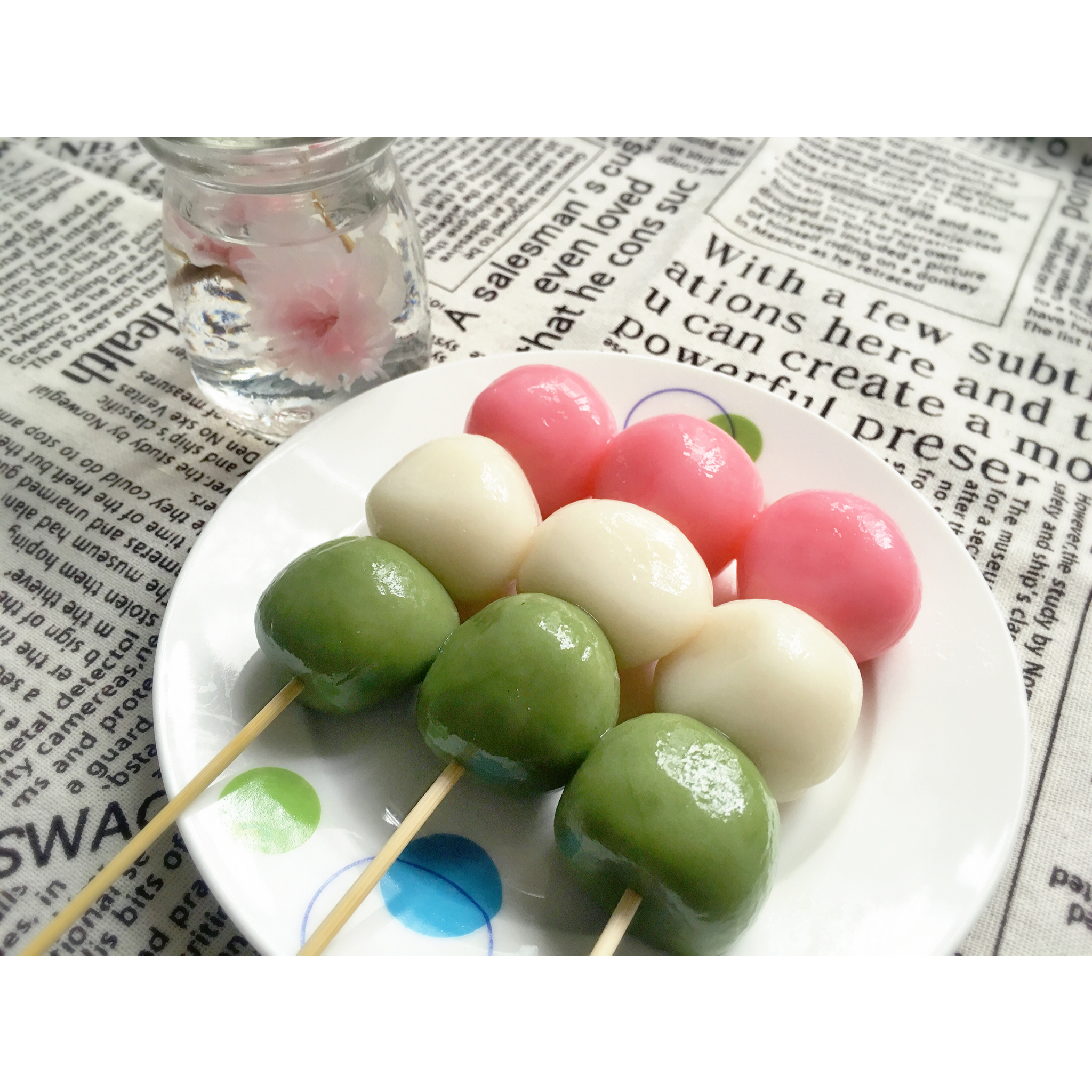 青青青椒做的花见团子