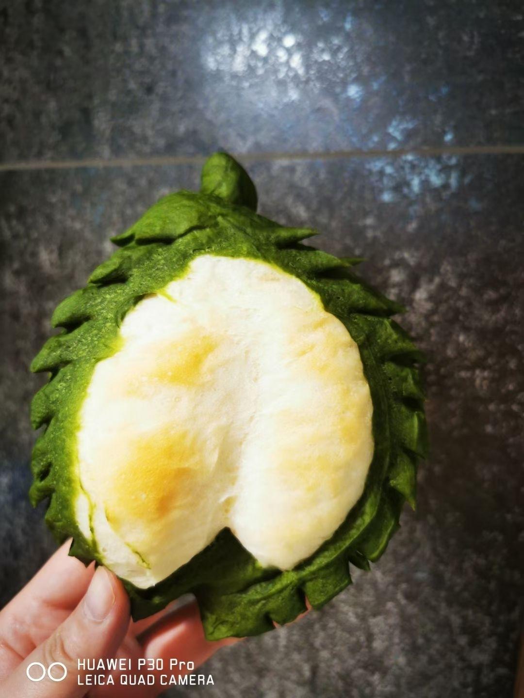 榴莲软欧包～～教你做逼真的大榴莲