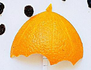 创意橙皮伞的做法 步骤1