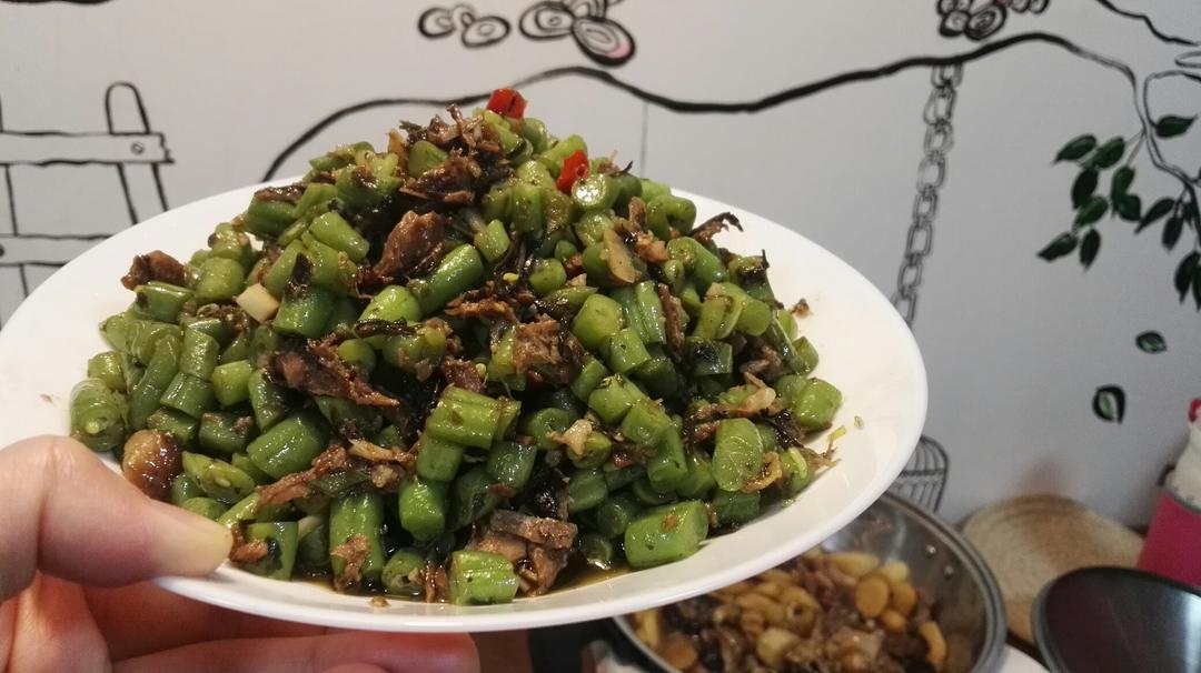 榄菜肉末四季豆