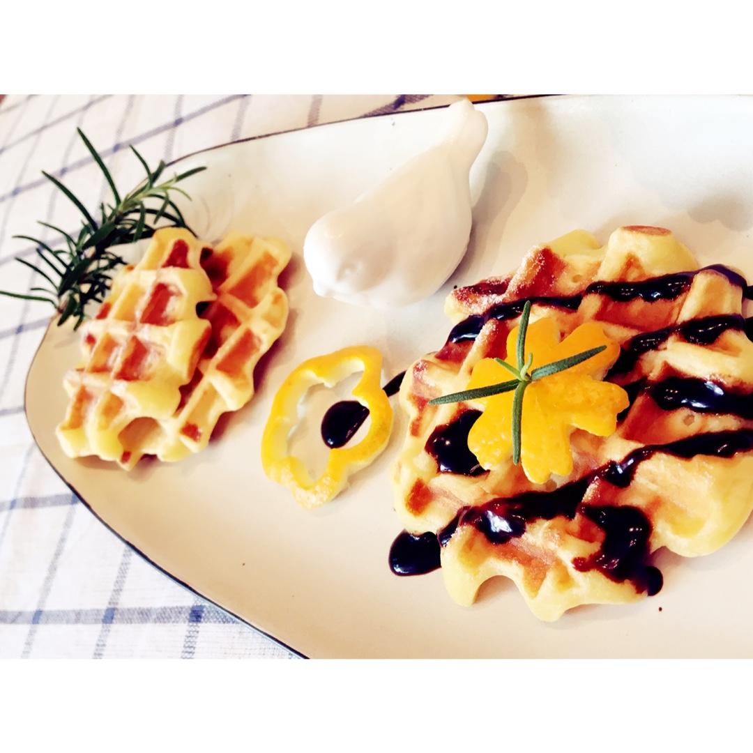 芝麻酸奶华夫饼