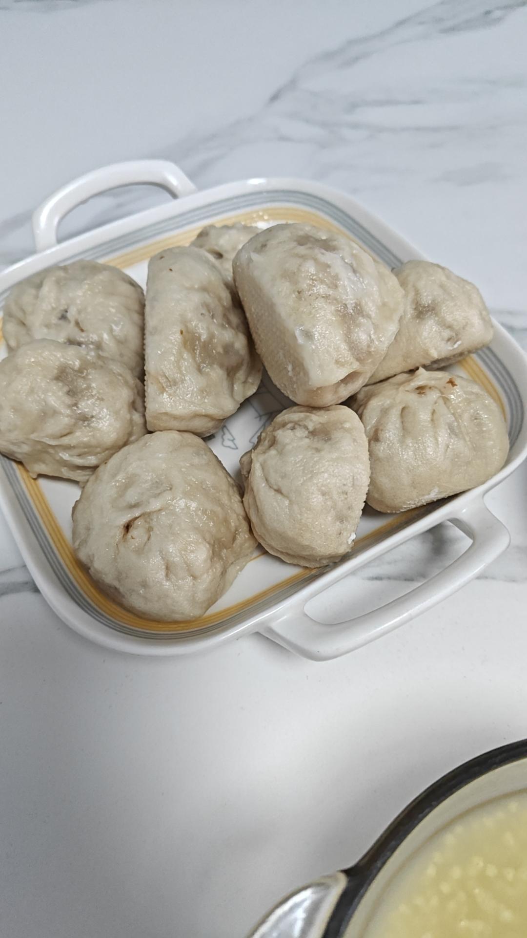 皮薄馅儿大的粉丝肉末包子（馅料做法）