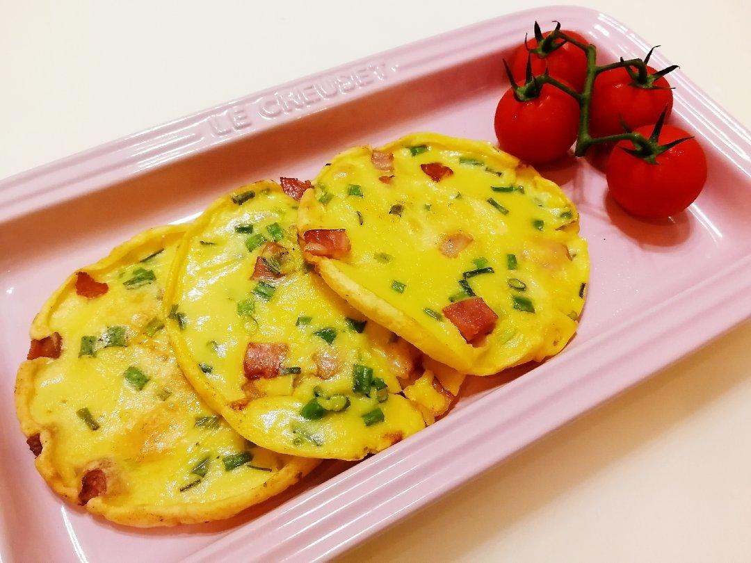 火腿肠葱花鸡蛋饼