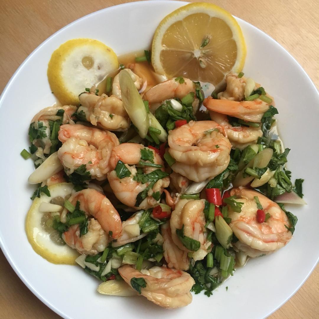 泰式青柠香茅浸虾 | Thai Lemongrass Flavored Shrimp