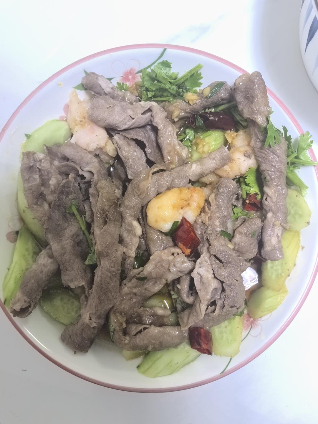 减脂餐l黄瓜凉拌虾滑🍤