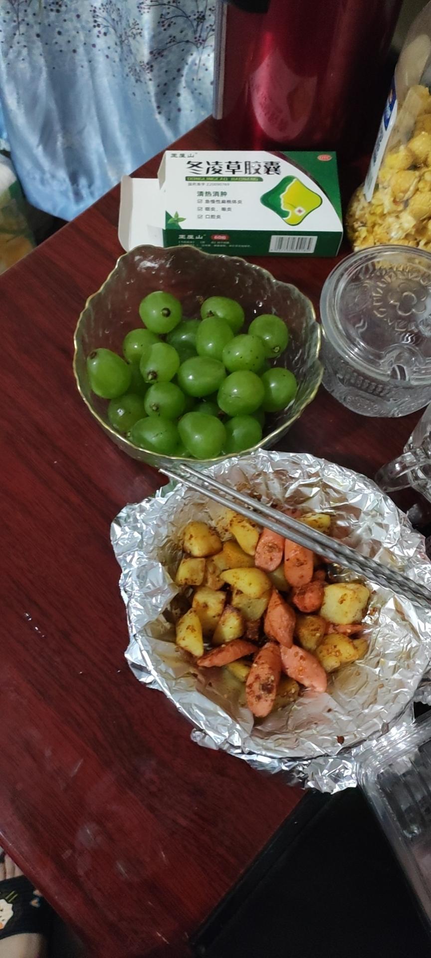 空气炸锅土豆🥔火腿肠