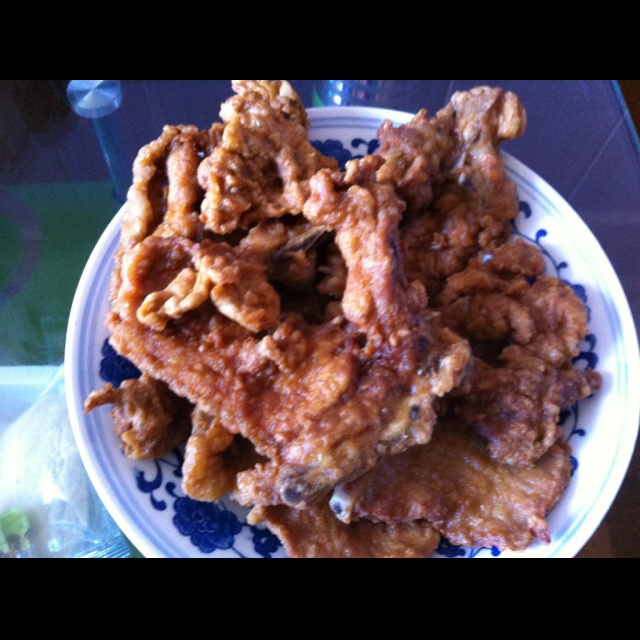 菡萏素放做的炸大排