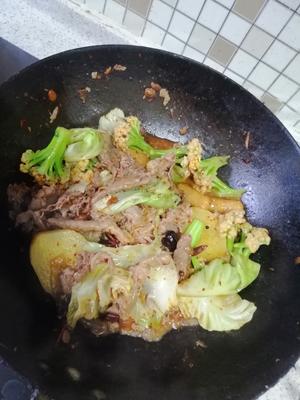 干锅羊肉片的做法 步骤6