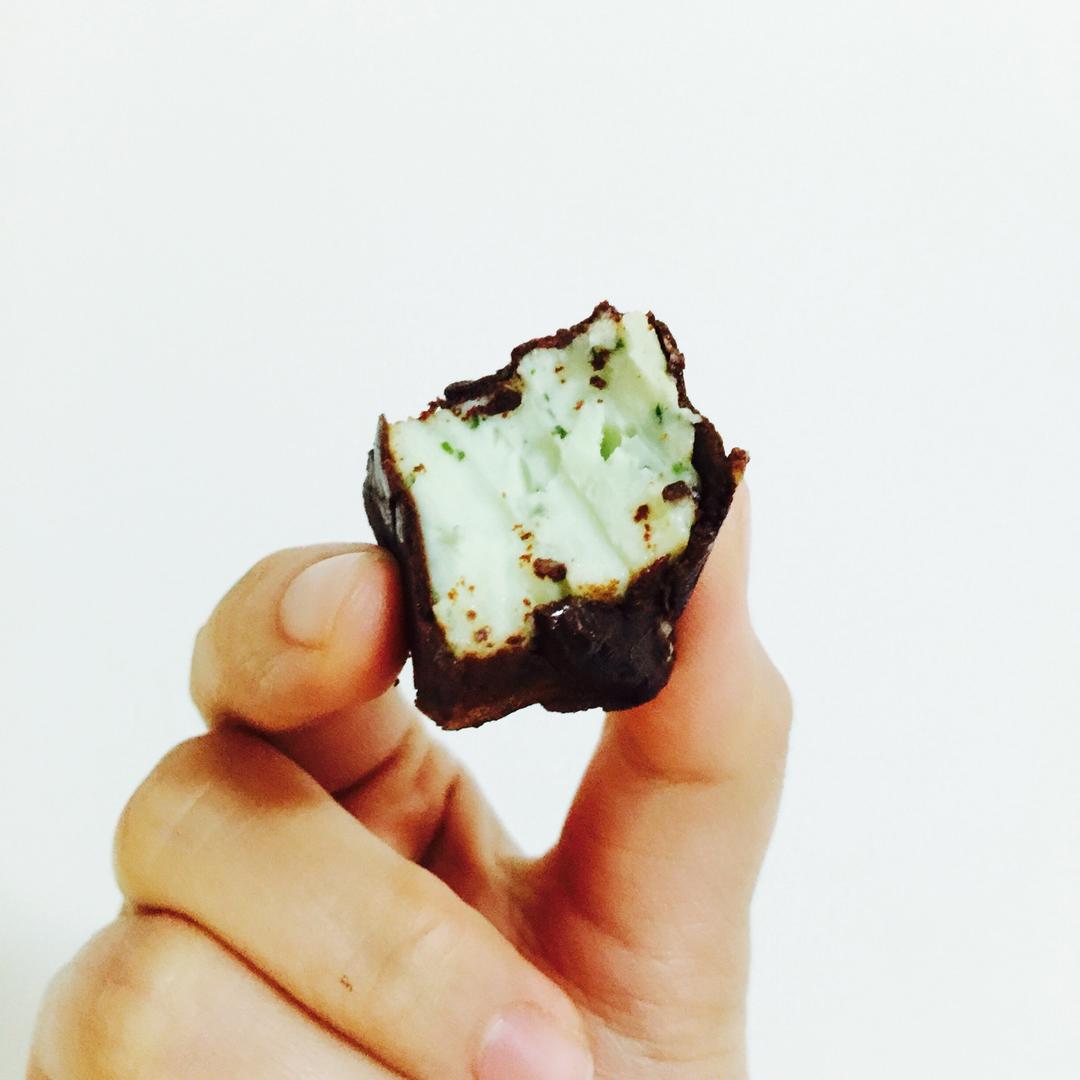 巧克力脆皮/可可薄荷奶糕