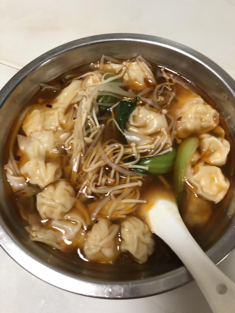 🔥好吃到汤汁都不剩❗️酸汤馄饨❗️