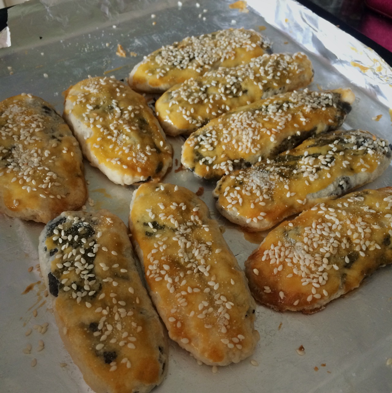 芝麻椒盐牛舌饼（北京小吃）