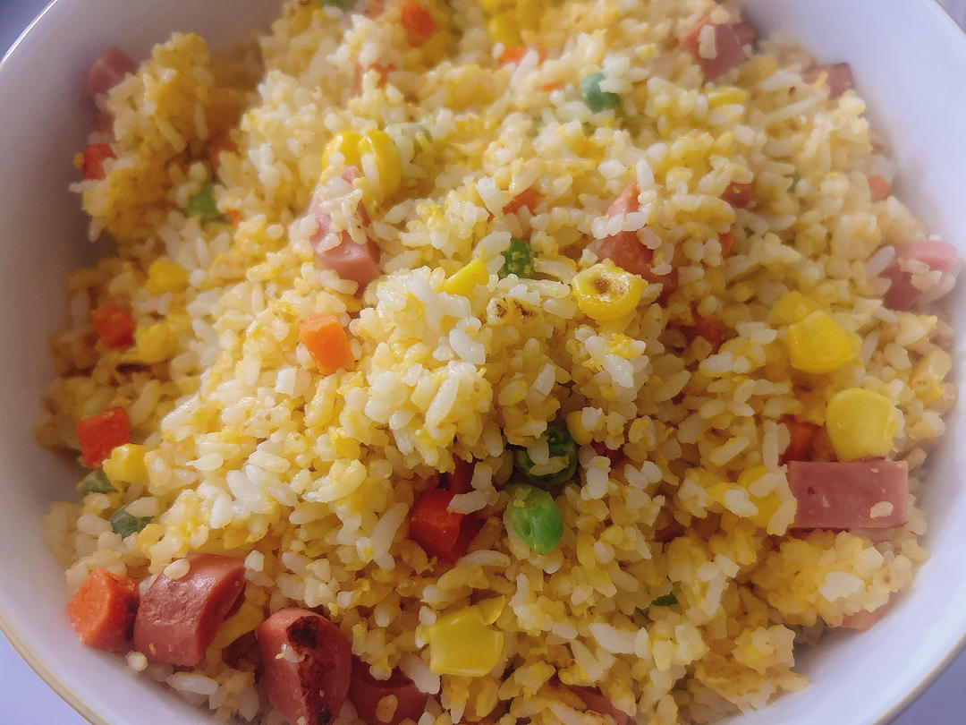 炒米饭蛋炒饭二十分钟快手家常