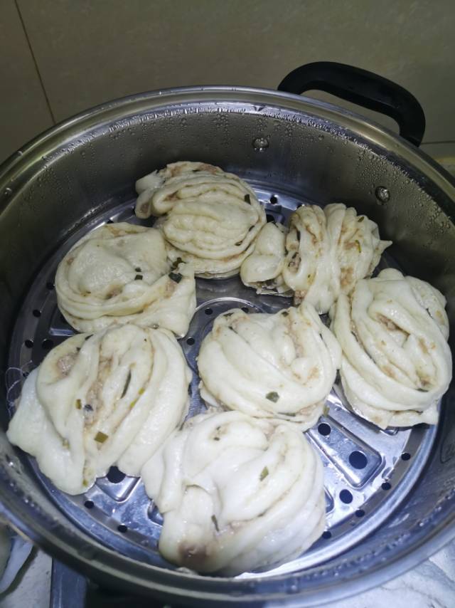 肉沫花卷（一次发酵）