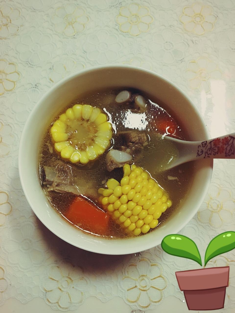 胡萝卜玉米排骨汤