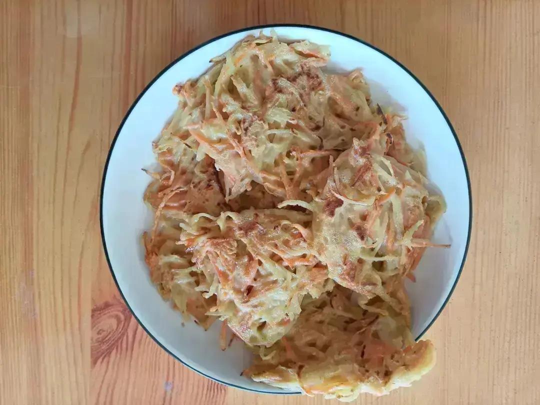 早餐土豆丝胡萝卜饼
