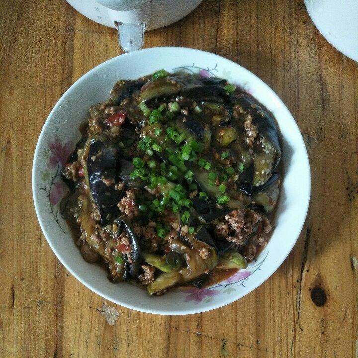 红烧肉沫茄子
