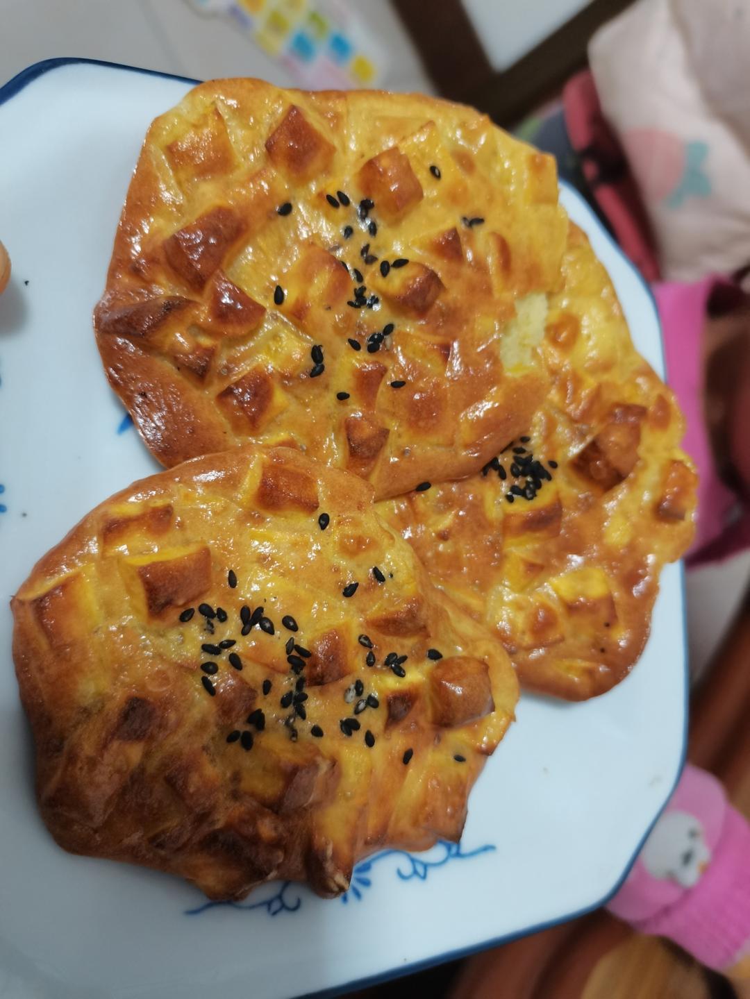 无油低卡红薯饼，香甜酥脆