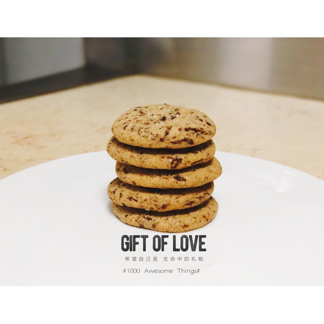 5C超扁平大COOKIE--Chewy Crunchy Chocolate Chip Cookies