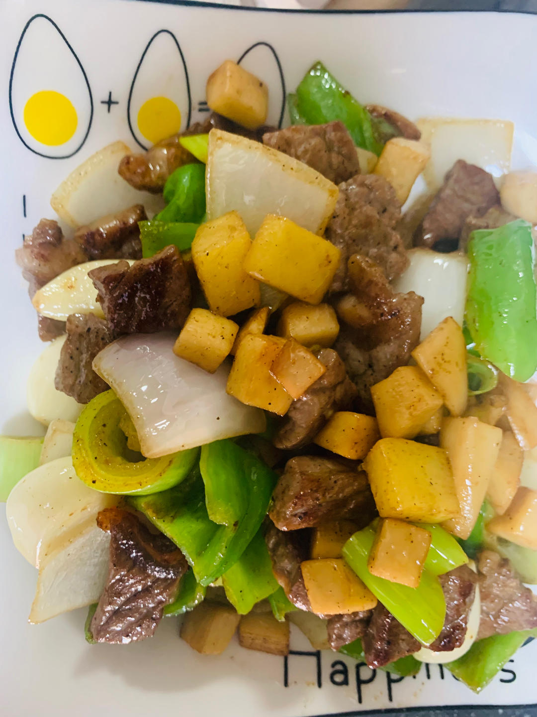牛扒炒杏鲍菇